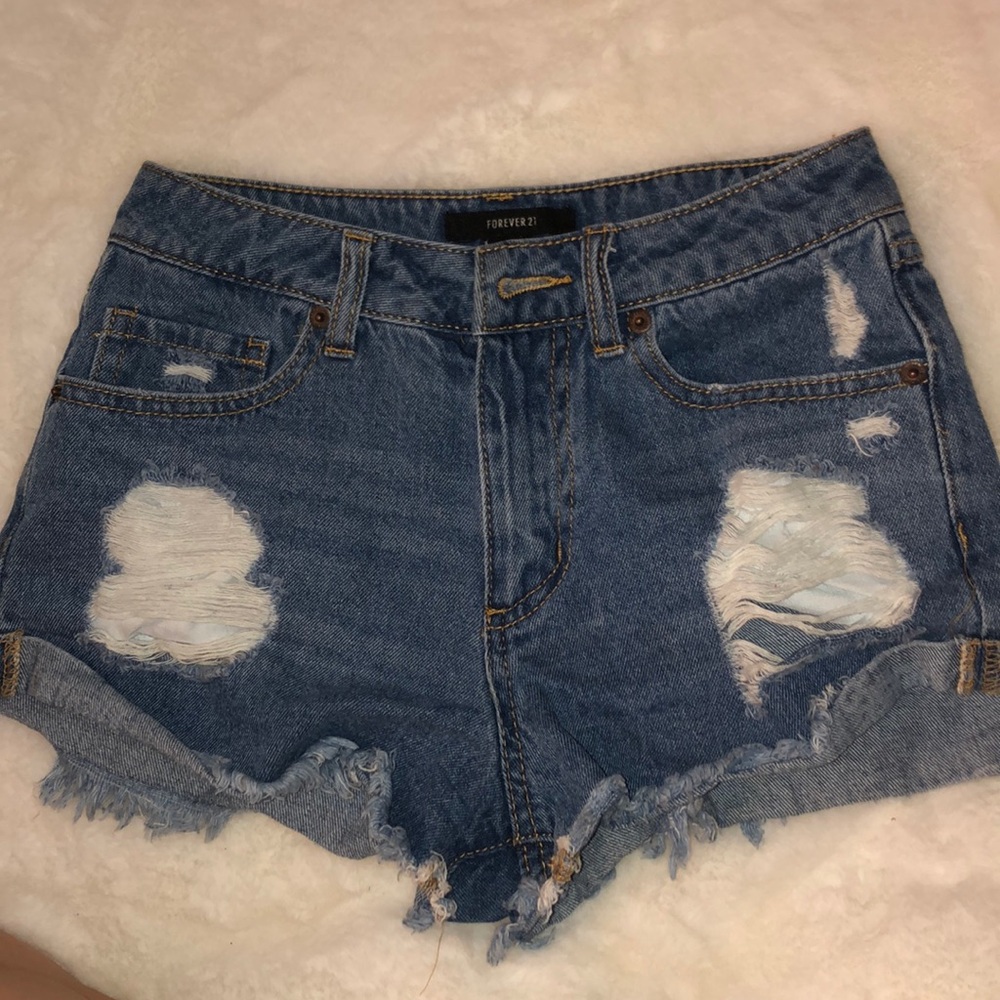 distressed shorts